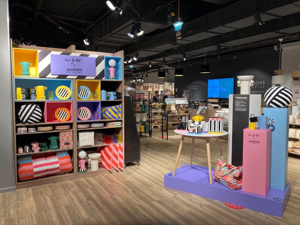 Collab Lisa Gachet en magasin Maisons du monde