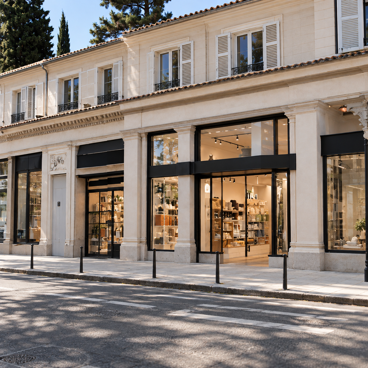 Vitrines de magasin vues de la rue par Emilie Miquelestorena consultant merchandising Another retail