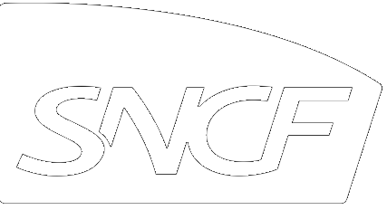 Logo SNCF blanc