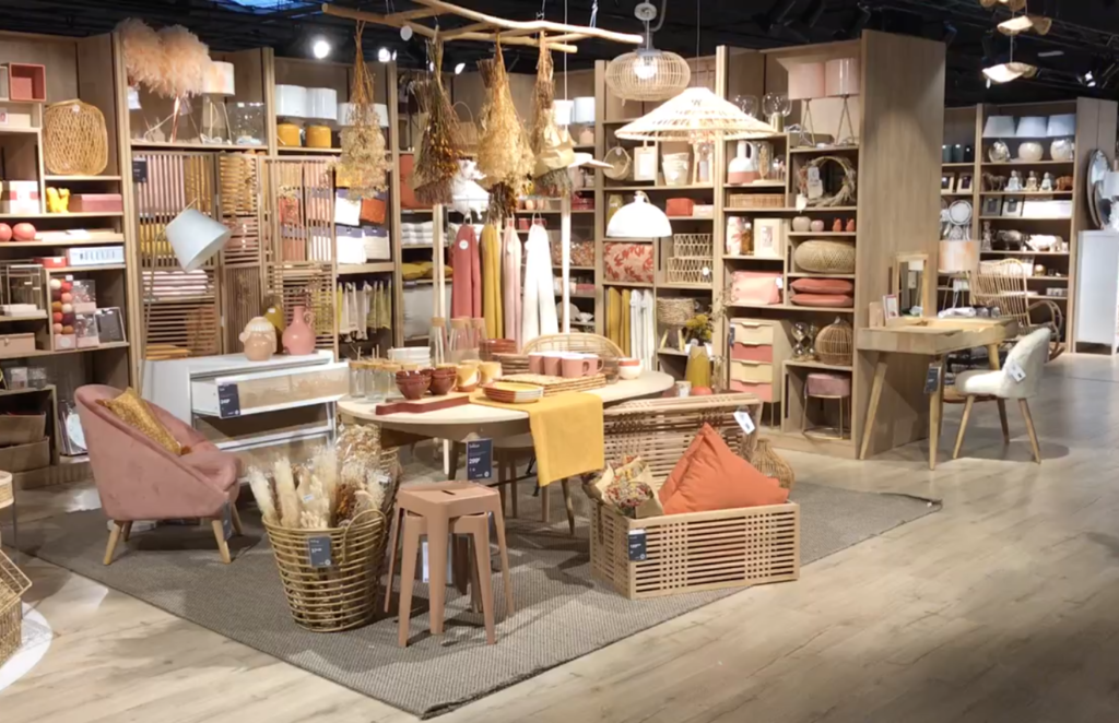 Test refonte concept en magasin Maisons du monde