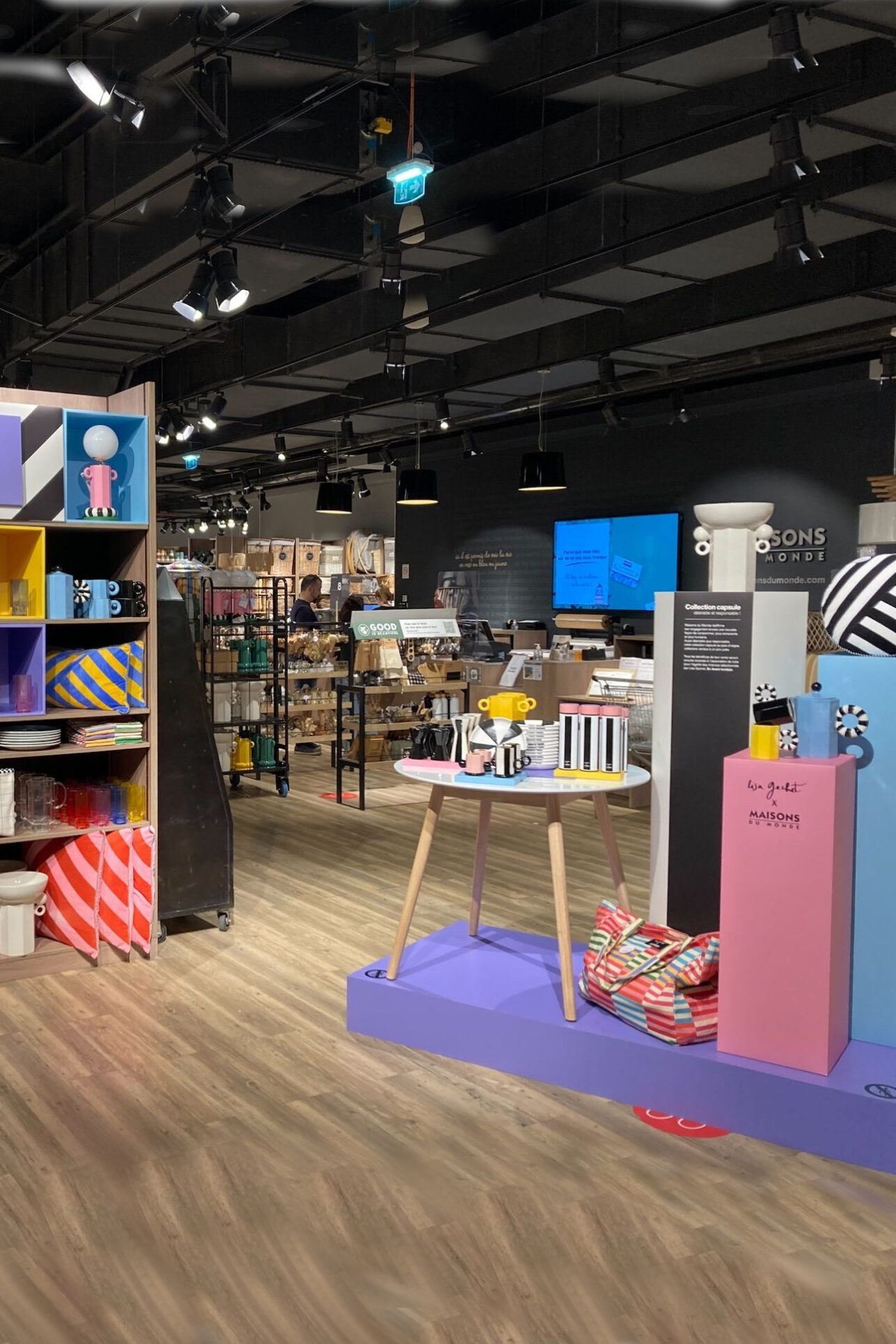 Collab Lisa Gachet en magasin Maisons du monde
